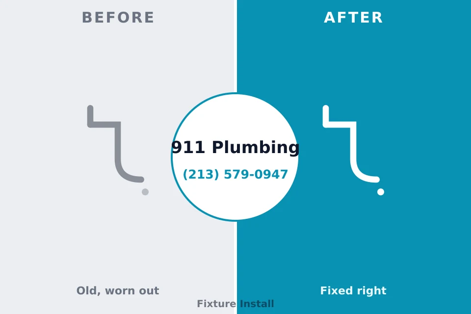 Before and after: plumbing repair Long Prairie, MN